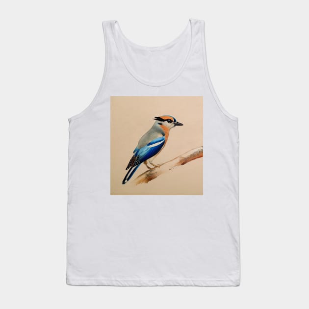 Eurasian Jay Tank Top by fistikci